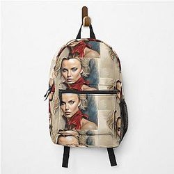 Digital design of Charlize Theron Backpack