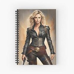 Charlize Theron Spiral Notebook