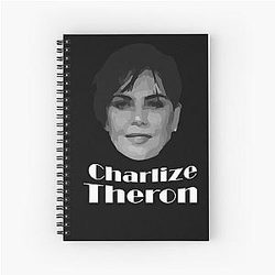 Charlize Theron Spiral Notebook