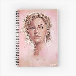 Charlize Theron Spiral Notebook