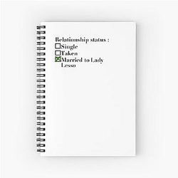 Married to Lady Charlize Theron Spiral Notebook