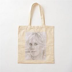A Portrait of Charlize Theron Tote Bag