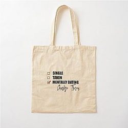 Mentally Dating Charlize Theron Cotton Tote Bag