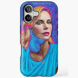Pop Art Charlize Theron New Hollywood Glamour Series iPhone Tough Case