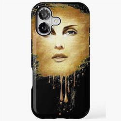 Charlize Theron Gold iPhone Tough Case
