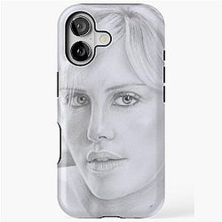 A Portrait of Charlize Theron iPhone Case