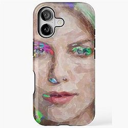 Charlize Theron iPhone Watercolor Tough Case