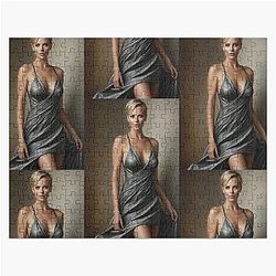 Digital design of Charlize Theron Jigsaw Puzzle