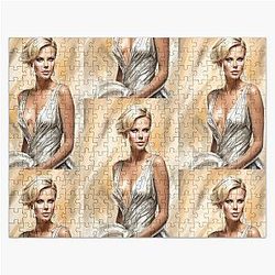Digital design of Charlize Theron Jigsaw Puzzle