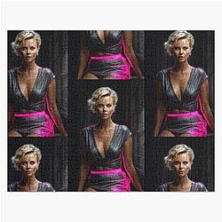 Digital design of Charlize Theron Jigsaw Puzzle