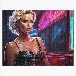 Digital Design of Charlize Theron Jigsaw Puzzle