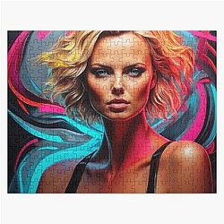 Digital Design of Charlize Theron Jigsaw Puzzle 2