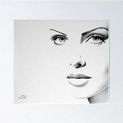 Charlize Theron Portrait Poster