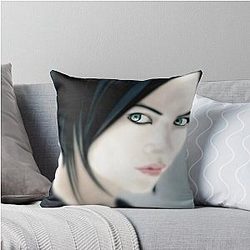 Charlize Theron as Aeon Flux Throw Pillow