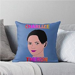 Charlize Theron Throw Pillow