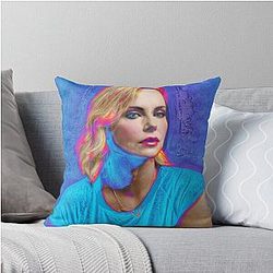 Pop Art Charlize Theron New Hollywood Glamour Series Throw Pillow