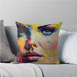 Charlize Theron Throw Pillow