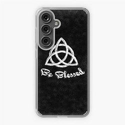 Be Blessed  Charmed Sign  Triquetra  Witches Knot Samsung Galaxy Soft Case