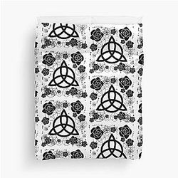 Charmed Triquetra. Pagan, Wicca, Witches Duvet Cover