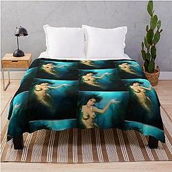 Charmed Mermaid  Throw Blanket
