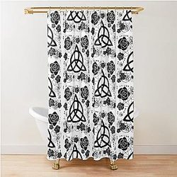Charmed Triquetra. Pagan, Wicca, Witches Shower Curtain