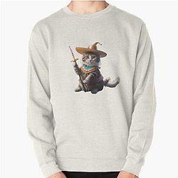cute charmed cat  Pullover Sweatshirt