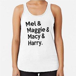 Charmed - Mel & Maggie & Macy & Harry Racerback Tank Top