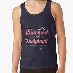 Charmed and Delighted for dark backgrounds Tank Top