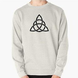 Charmed Sign  Triquetra  Witches Knot  The Power of Three Pullover Sweatshirt