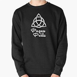 Pagan Pride  Charmed Sign  Triquetra  Witches Knot  Witch Symbol  Drawing for Spiritual Women Pullover Sweatshirt