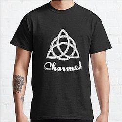 Charmed Sign  Triquetra  Witches Knot  Witch Symbol  Drawing for Spiritual Women Classic T-Shirt
