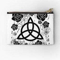 Charmed Triquetra. Pagan, Wicca, Witches Zipper Pouch