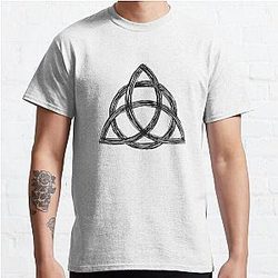 Charmed Sign  Triquetra  Witches Knot  Witch Symbol  Drawing for Spiritual Women Classic T-Shirt