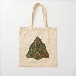 Book of Shadows - Charmed Triquetra Design Cotton Tote Bag