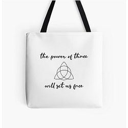 charmed the power of three All Over Print Tote Bag