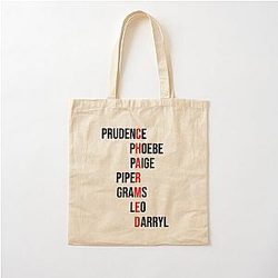 charmed names Cotton Tote Bag