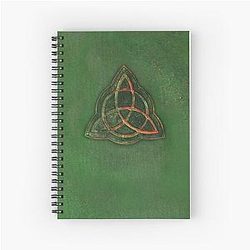 Book of Shadows - Charmed Triquetra Design Spiral Notebook