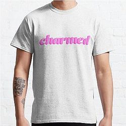 Charmed Pastel Pink Typography Classic T-Shirt