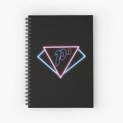 Charmed P3 Neon logo Spiral Notebook