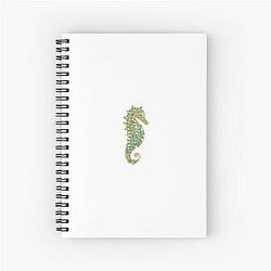 Seahorse cute charmed pattern Spiral Notebook