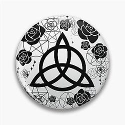 Charmed Triquetra. Pagan, Wicca, Witches Pin