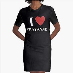 Chayanne I love you Graphic T Shirt Dress
