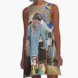 Happy Birthday Chayanne A Line Dress