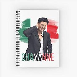 Chayanne T-shirt with Mexican Flag Latin music Notebook