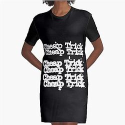 Cheap Trick amanullah logo Graphic T-Shirt Dress