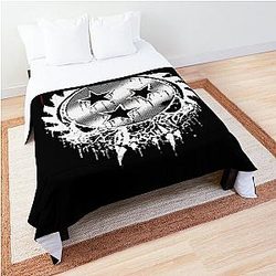 Gift For Men Grindcore Chelsea Grin Light Blue Vintage Photograp Comforter