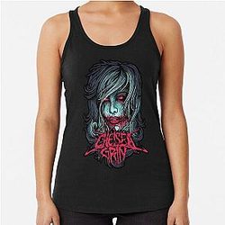 chelsea grin merch New Girl Face Racerback Tank Top