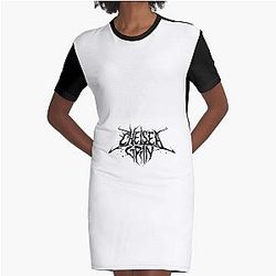 CHELSEA GRIN LOGO Graphic T-Shirt Dress