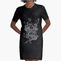 Chelsea Grin Ashes to Ashes Raglan Baseball Tee Graphic T-Shirt Dress