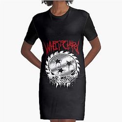 Gift For Men Grindcore Chelsea Grin Light Blue Vintage Photograp Graphic T-Shirt Dress